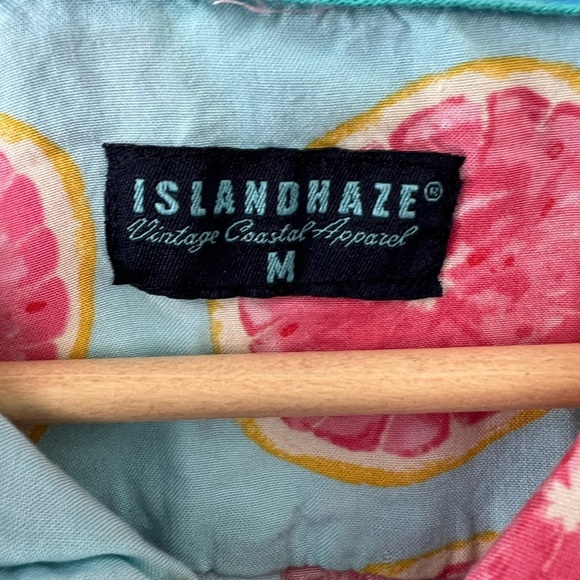 Island Haze Grapefruit Print Men's Shirt - Picture 3 of 4